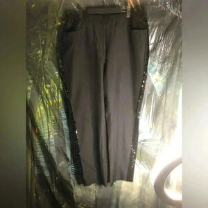 VENUS Black Sequin Trim Pants